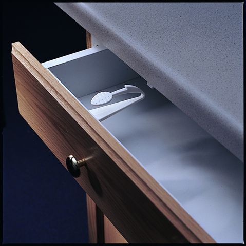 Adhesive Mount Cabinet & Drawer Lock - Image 3