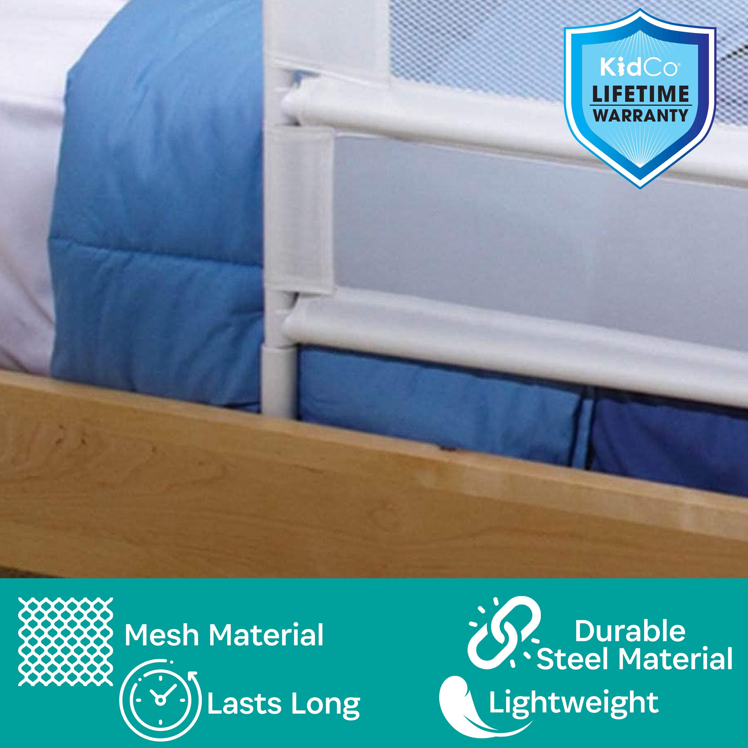 Children's Mesh Bed Rail Telescopic Double Pack - Image 3