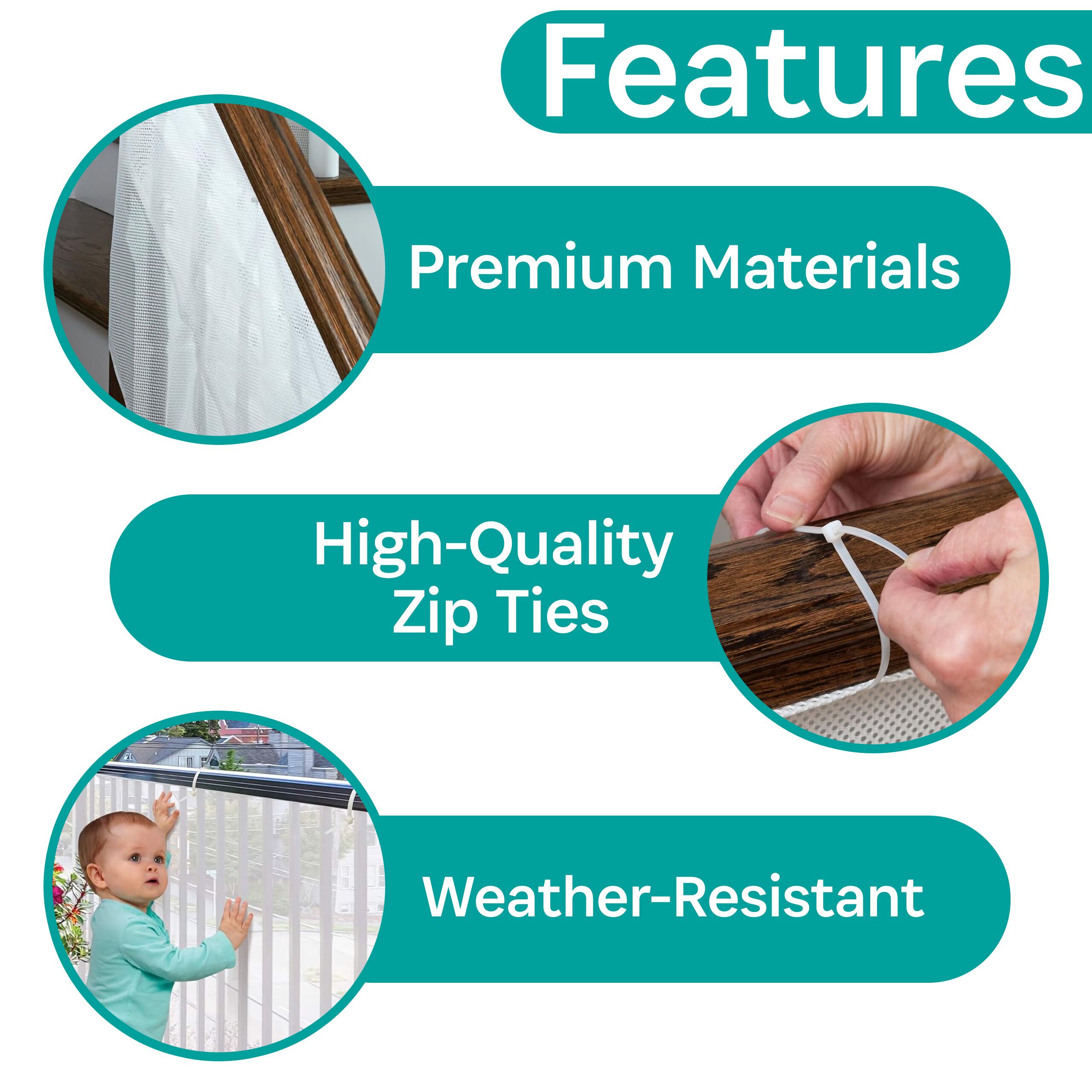 15' Mesh Rail Guard - Image 3