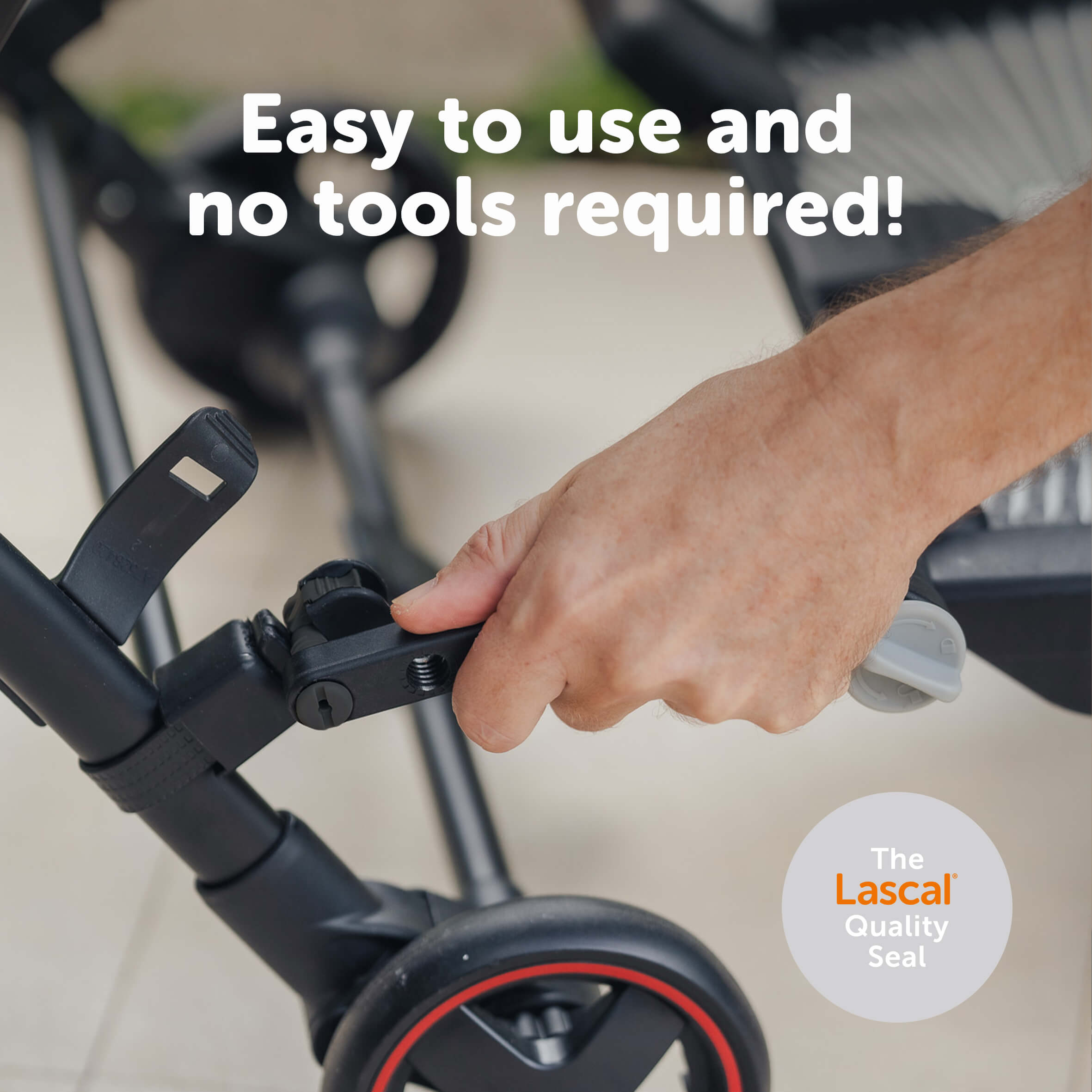 Lascal BuggyBoard Universal Connector Kit - Black - Image 4