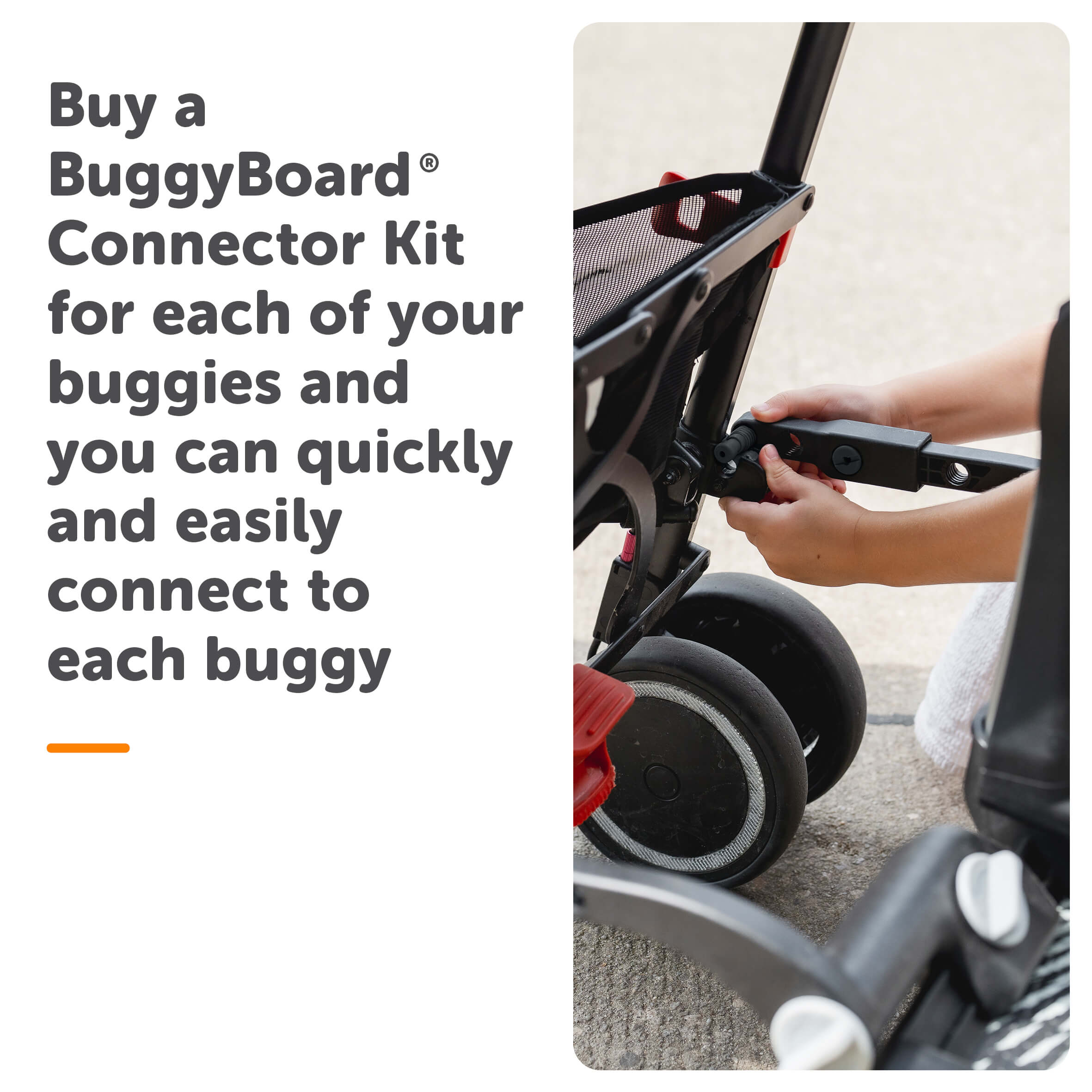 Lascal BuggyBoard Universal Connector Kit - Black - Image 3